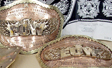 WWE ECW belt parts fused and assembled before plating. Bronze, brass and copper