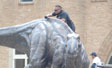 Install  dinosaurs for Fernbank  Natural History museum Atlanta, GA front plaza fountain project.