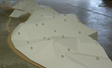 Floor elements for New Mexico Museum of Natural history. CNC milled form CAD files to EPS foam with hard coat.