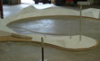 Floor elements for New Mexico Museum of Natural history. CNC milled form CAD files to EPS foam with hard coat.