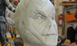Test Mask Sculpture In Clay