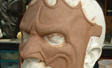 Clay Sculpture On Head Cast for Custom Mask