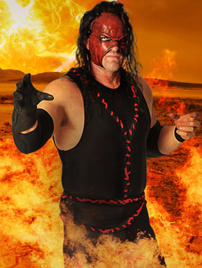 Kane from WWE with Mask