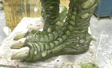 Latex and Foam Lizard Boots for NYC Comic Con Majic Leap Character