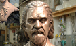 B.J. Palmer Bust In Clay and Bronze