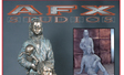 Portrait Sculpture Private Client Bronze and Studio Copy Metal Coated Fiberglass